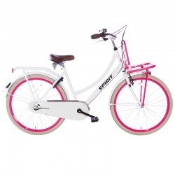 městské kolo Spirit Cargo N3 26" (46 cm), White-pink, 3 rychl.